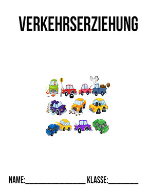 Deckblatt Verkehrserziehung Unfälle