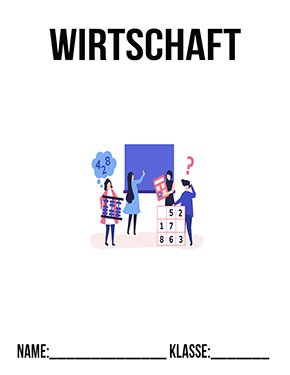 Deckblatt Wirtschaft Budgetplanung